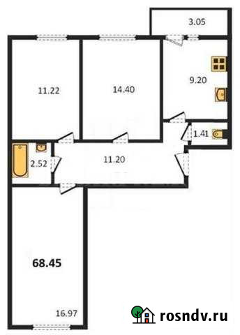 3-комнатная квартира, 69 м², 9/10 эт. на продажу в Пензе Пенза - изображение 1