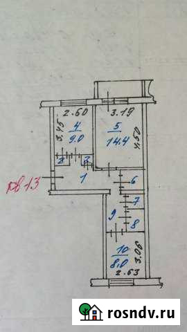 2-комнатная квартира, 47 м², 1/2 эт. на продажу в Возжаевке Возжаевка - изображение 1