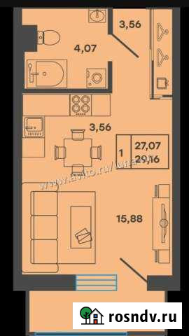 1-комнатная квартира, 29 м², 1/16 эт. на продажу в Набережных Челнах Набережные Челны - изображение 1