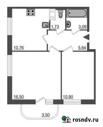 2-комнатная квартира, 50 м², 8/12 эт. на продажу в Буграх Бугры