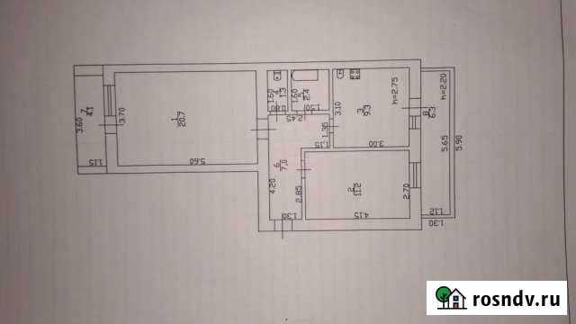 2-комнатная квартира, 51 м², 1/5 эт. на продажу в Каневской Каневская - изображение 1