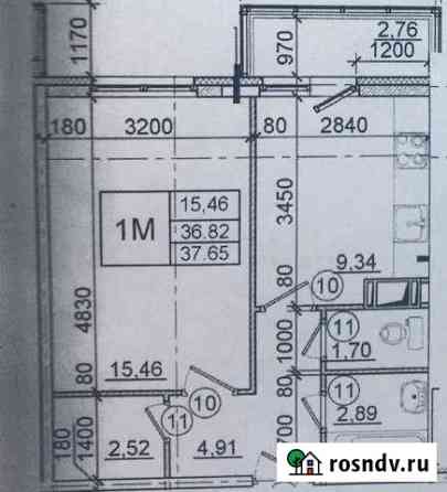 1-комнатная квартира, 36 м², 12/12 эт. на продажу в Янино-1 Янино-1
