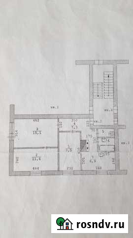 3-комнатная квартира, 54 м², 1/2 эт. на продажу в Шамарах Шамары - изображение 1
