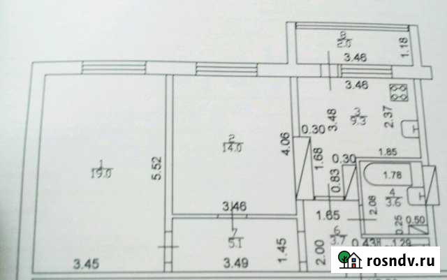 2-комнатная квартира, 58 м², 8/10 эт. на продажу в Осиново Осиново - изображение 1