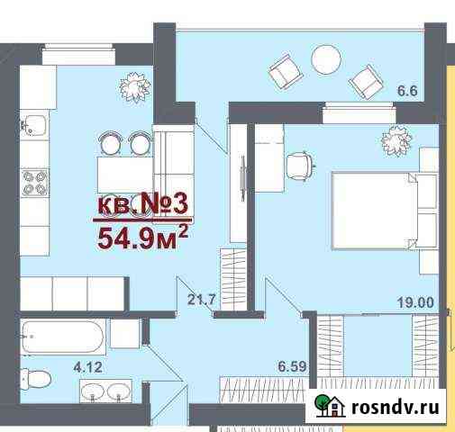 2-комнатная квартира, 54 м², 4/4 эт. на продажу в Южноуральске Южноуральск