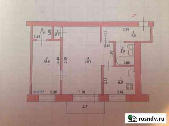 2-комнатная квартира, 45 м², 3/5 эт. на продажу в Котово Котово