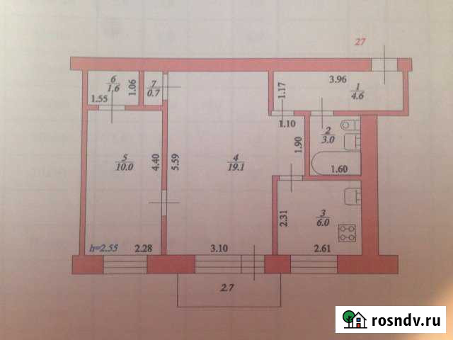 2-комнатная квартира, 45 м², 3/5 эт. на продажу в Котово Котово - изображение 1