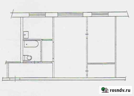 2-комнатная квартира, 43 м², 1/4 эт. на продажу в Соколе Магаданской области Сокол