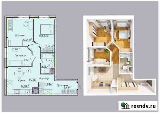 3-комнатная квартира, 65 м², 6/17 эт. на продажу в Лыткарино Лыткарино