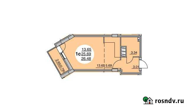 Квартира-студия, 26 м², 24/25 эт. на продажу в Перми Пермь - изображение 1