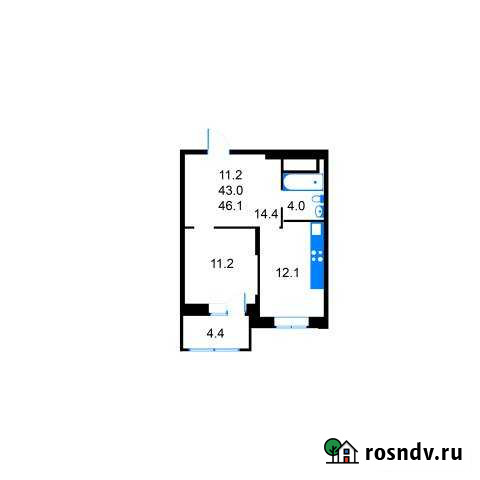 1-комнатная квартира, 43 м², 2/17 эт. на продажу в Королеве Королев - изображение 1