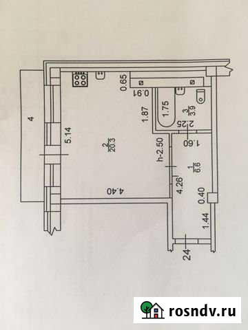 Квартира-студия, 30 м², 2/5 эт. в аренду на длительный срок в Бийске Бийск - изображение 1