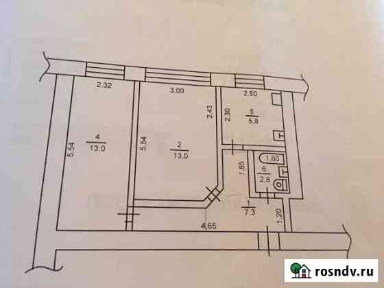 2-комнатная квартира, 42 м², 1/5 эт. на продажу в Белоусово Белоусово