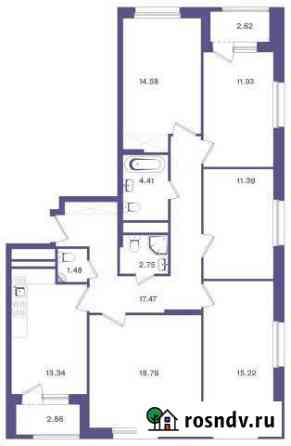 5-комнатная квартира, 114 м², 2/18 эт. на продажу в Москве Москва