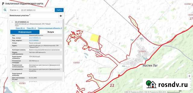 Участок СНТ, ДНП 1186 сот. на продажу в Мамонтово Мамонтово - изображение 1