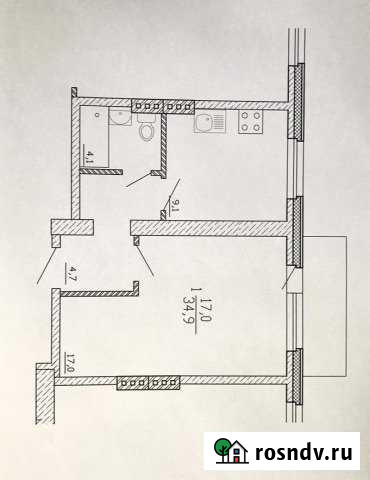 1-комнатная квартира, 34 м², 3/3 эт. на продажу в Сухом Логу Сухой Лог - изображение 1