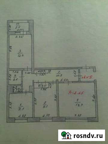 3-комнатная квартира, 67 м², 3/5 эт. на продажу в Екатеринославке Екатеринославка - изображение 1