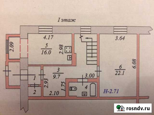 4-комнатная квартира, 114 м², 1/2 эт. на продажу в Салехарде Салехард - изображение 1