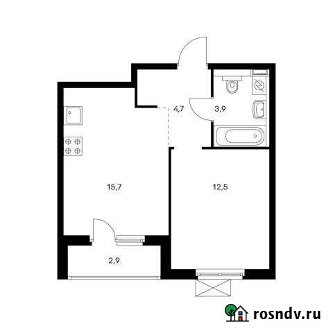 1-комнатная квартира, 39 м², 8/15 эт. на продажу в Обнинске Обнинск - изображение 1
