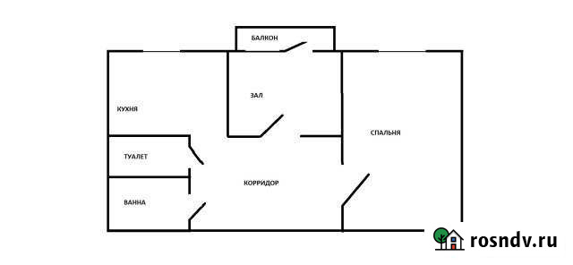 2-комнатная квартира, 51 м², 4/5 эт. на продажу в Алексине Алексин - изображение 1
