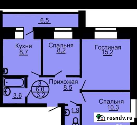3-комнатная квартира, 60 м², 9/10 эт. на продажу в Благовещенске Благовещенск - изображение 1
