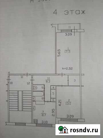 2-комнатная квартира, 54 м², 4/5 эт. на продажу в Кузнечном Кузнечное - изображение 1