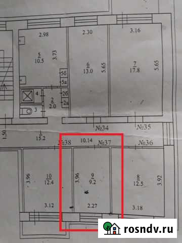 Комната 9 м² в 5-ком. кв., 4/5 эт. на продажу в Архангельске Архангельск - изображение 1