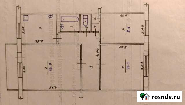 3-комнатная квартира, 54 м², 3/5 эт. на продажу в Приволжском Республики Марий Эл Приволжский - изображение 1