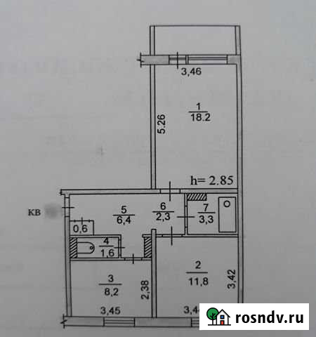 2-комнатная квартира, 52 м², 5/6 эт. на продажу в Николаевске-на-Амуре Николаевск-на-Амуре - изображение 1