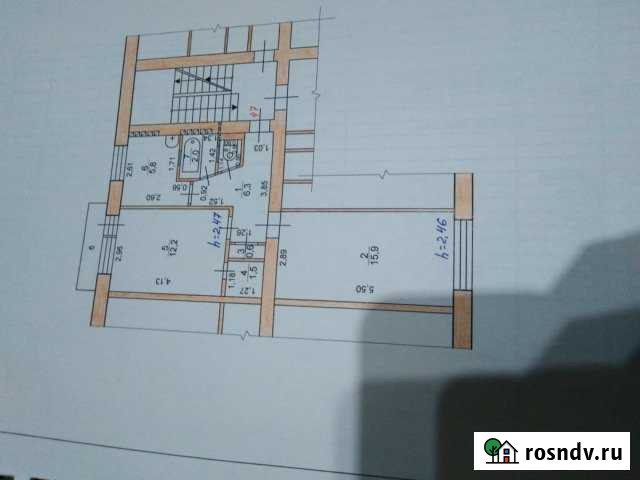 2-комнатная квартира, 45 м², 4/5 эт. на продажу в Серышево Серышево - изображение 1