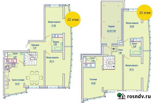 5-комнатная квартира, 204 м², 22/22 эт. на продажу в Краснодаре Краснодар - изображение 1