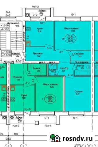 1-комнатная квартира, 40 м², 1/3 эт. на продажу в Медведево Медведево - изображение 1
