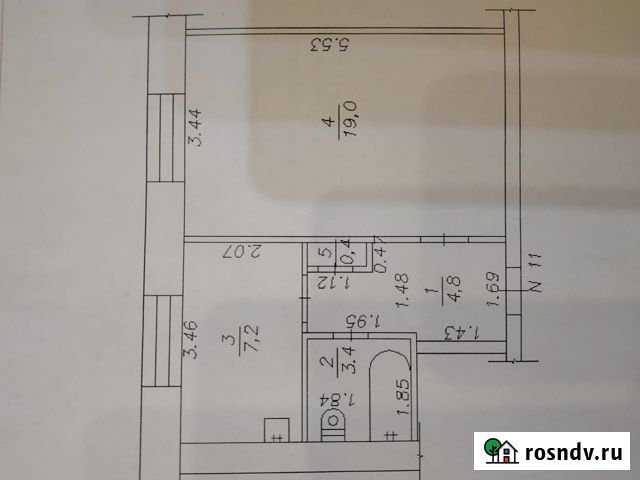 1-комнатная квартира, 34 м², 3/5 эт. на продажу в Юрге Юрга - изображение 1