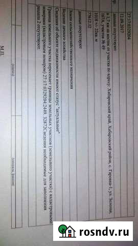 Участок СНТ, ДНП 1018 сот. в аренду в Хабаровске Хабаровск - изображение 1