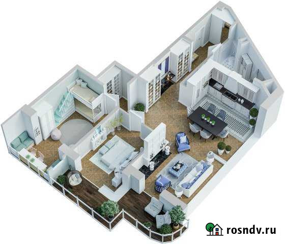 3-комнатная квартира, 98 м², 3/21 эт. на продажу в Маркове Маркова - изображение 1