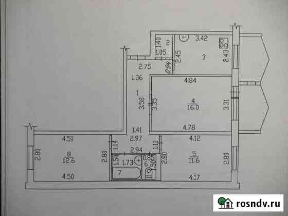 3-комнатная квартира, 64 м², 7/10 эт. на продажу в Железногорске Красноярского края Железногорск