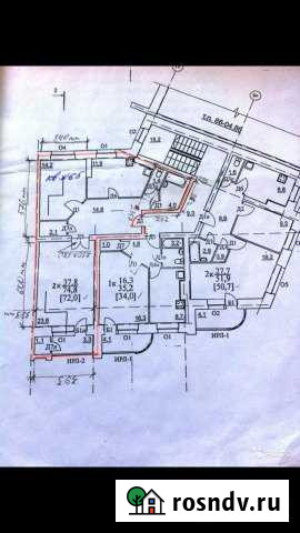 2-комнатная квартира, 72 м², 3/5 эт. на продажу в Суворове Суворов - изображение 1