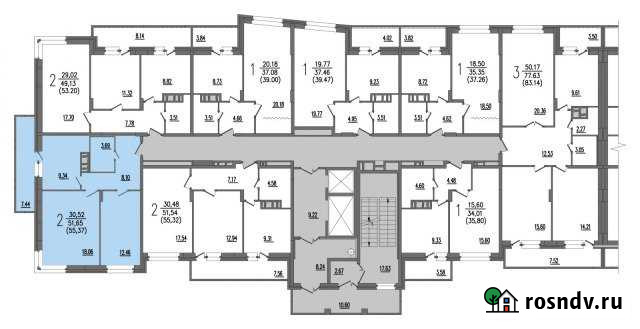 2-комнатная квартира, 53 м², 4/14 эт. на продажу в Брянске Брянск - изображение 1