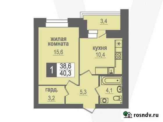 1-комнатная квартира, 40 м², 6/9 эт. на продажу в Кольцово Кольцово