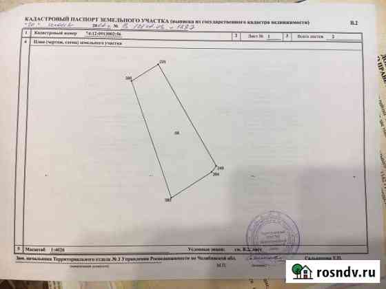 Участок СНТ, ДНП 400 сот. на продажу в Уйском Уйское