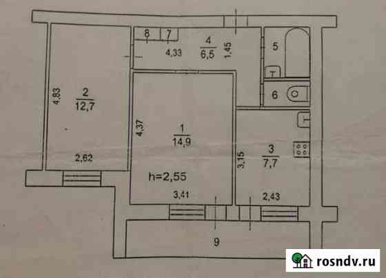 2-комнатная квартира, 46 м², 8/9 эт. на продажу в Дубне Московской области Дубна