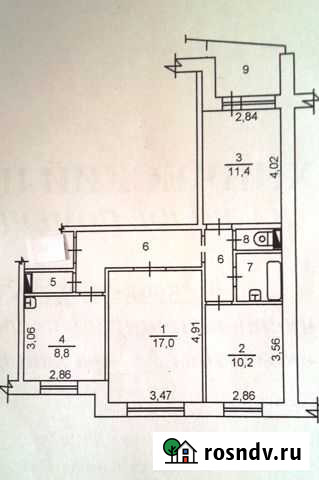 3-комнатная квартира, 62 м², 6/9 эт. на продажу в Снежинске Снежинск - изображение 1