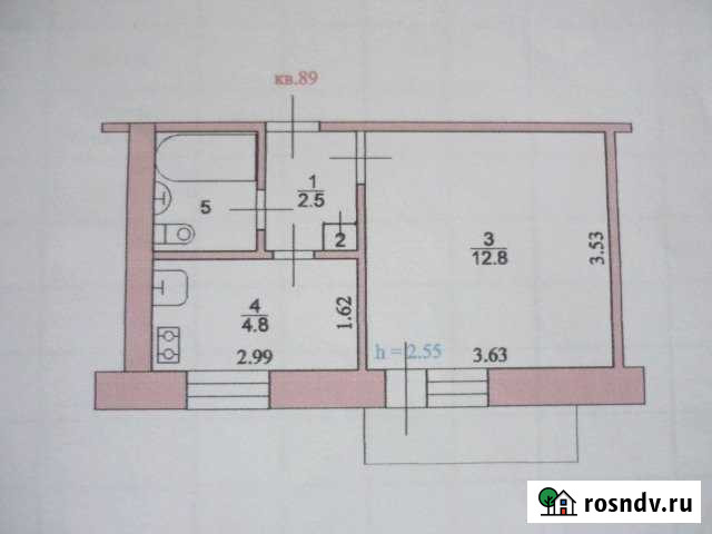 1-комнатная квартира, 26 м², 5/5 эт. на продажу в Михайловке Волгоградской области Михайловка - изображение 1
