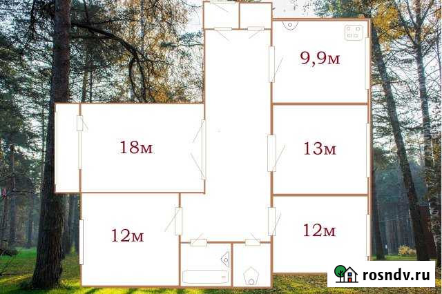 4-комнатная квартира, 88 м², 3/3 эт. на продажу в Костроме Кострома - изображение 1