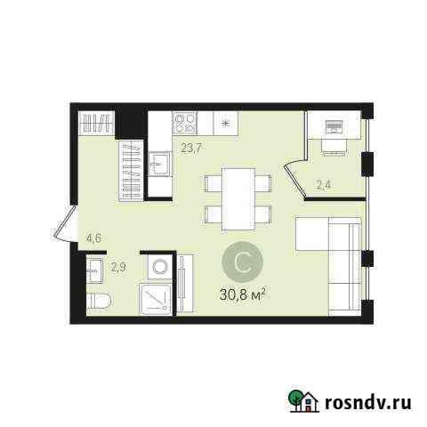 Квартира-студия, 30 м², 9/9 эт. на продажу в Екатеринбурге Екатеринбург