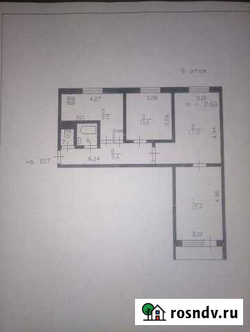 3-комнатная квартира, 65 м², 9/9 эт. на продажу в Светогорске Светогорск - изображение 1