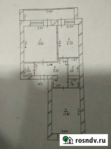 2-комнатная квартира, 52 м², 1/2 эт. на продажу в Сурском Сурское - изображение 1