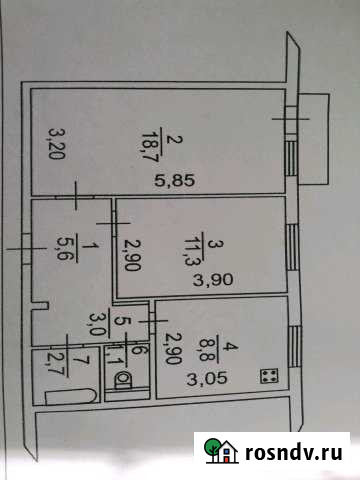 2-комнатная квартира, 51 м², 4/9 эт. на продажу в Батайске Батайск - изображение 1