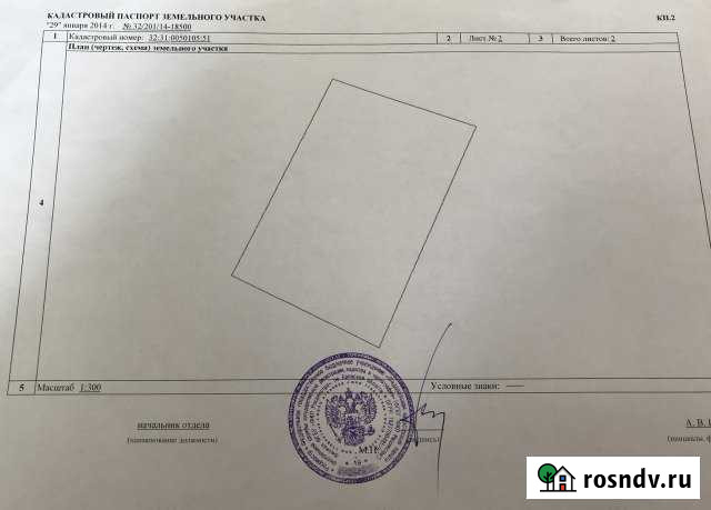 Участок ИЖС 5 сот. на продажу в Новозыбкове Новозыбков - изображение 1