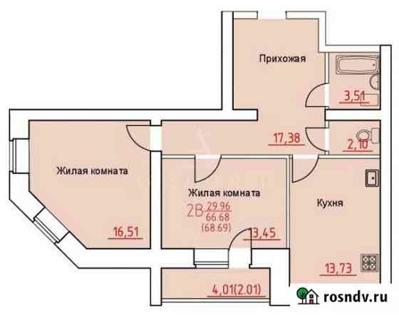 2-комнатная квартира, 68 м², 6/10 эт. на продажу в Череповце Череповец